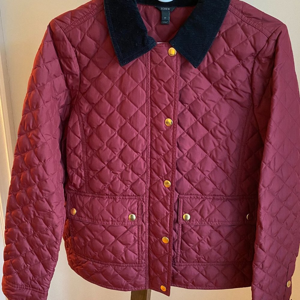 J Crew Women’s Quilted Down Tack (Barn) Jacket